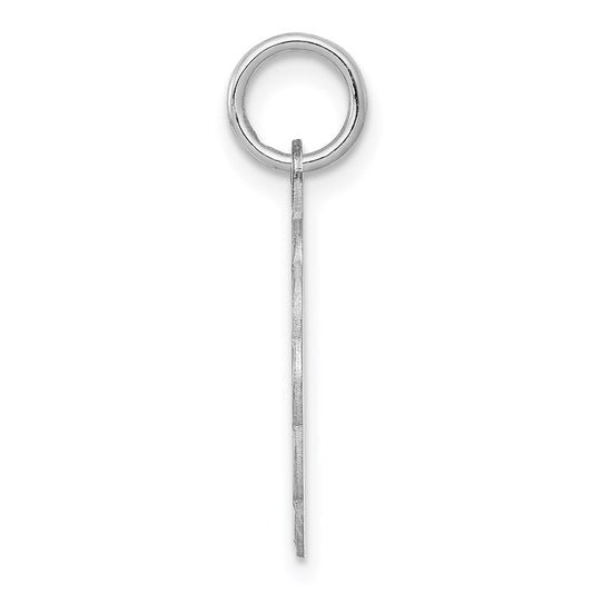 Sterling Silver Rhodium-plated Happy Birthday Disc Charm