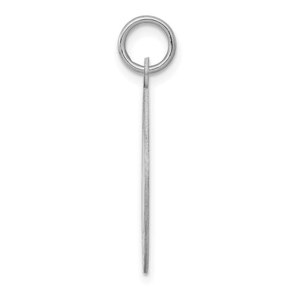 Sterling Silver Rhodium-plated Happy Birthday Disc Charm
