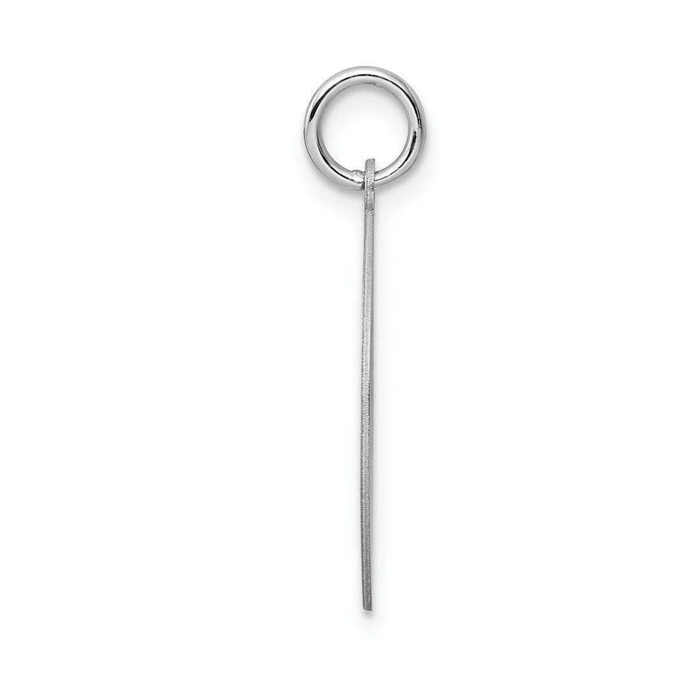Sterling Silver Rhodium-plated Happy Birthday Disc Charm