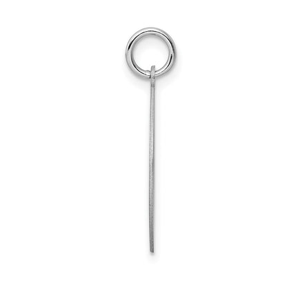 Sterling Silver Rhodium-plated Happy Birthday Disc Charm