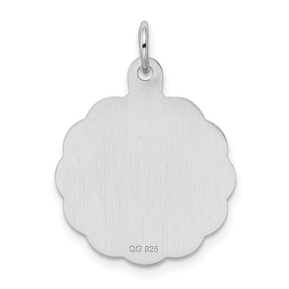 Sterling Silver Rhodium-plated Its a Boy Charm