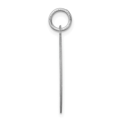 Sterling Silver Rhodium-plated West Highland Terrier Disc Charm
