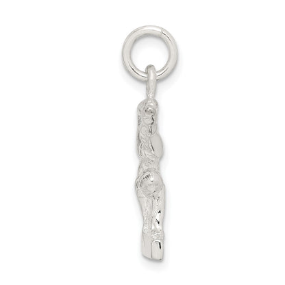 Sterling Silver Gymnast Charm