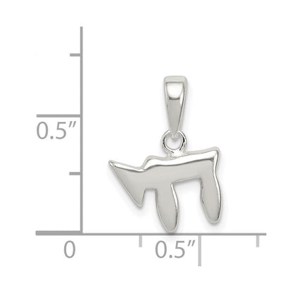 Sterling Silver Chai Pendant