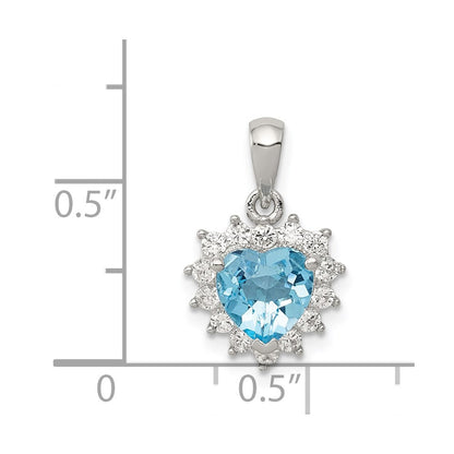 Sterling Silver Rhodium-plated Bingo Card Polished Pendant