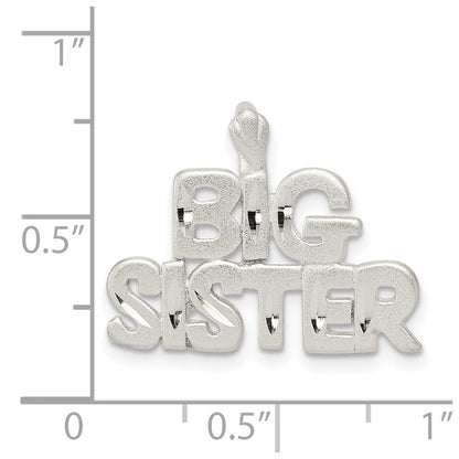 Sterling Silver Big Sister Charm