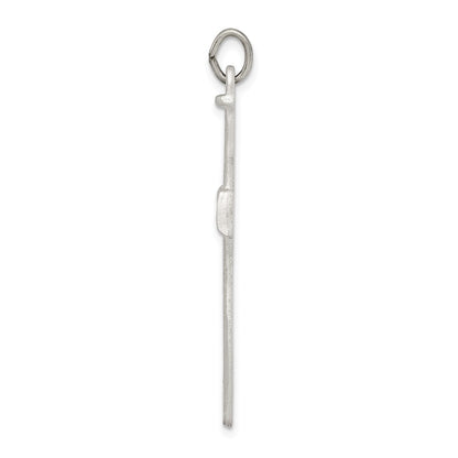 Sterling Silver Antiqued Nail Cross Pendant