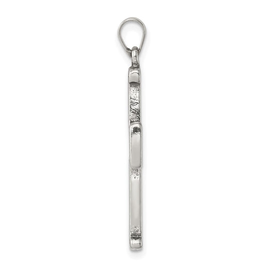 Sterling Silver Antiqued Cross Pendant