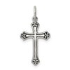 Sterling Silver Antiqued Cross Charm