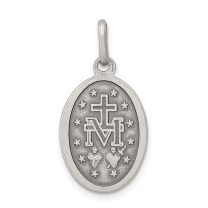 Sterling Silver Antiqued Miraculous Medal