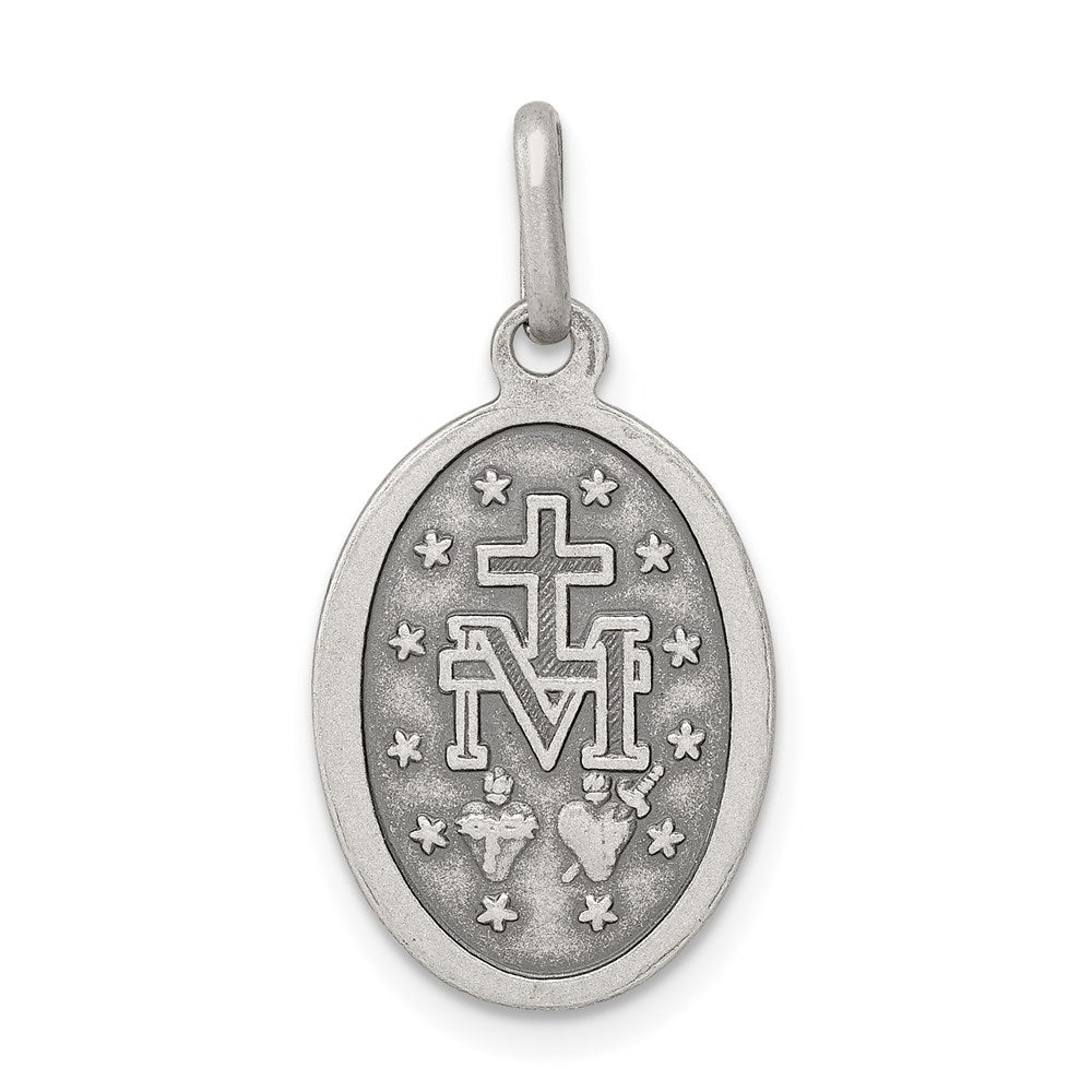 Sterling Silver Antiqued Miraculous Medal