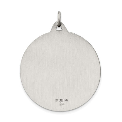 Sterling Silver Antiqued St. Christopher Medal