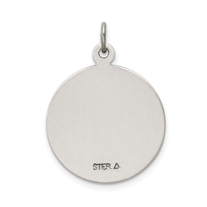Sterling Silver Antiqued St. Christopher Medal