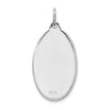 Sterling Silver Rhodium-plated St. Christopher Medal
