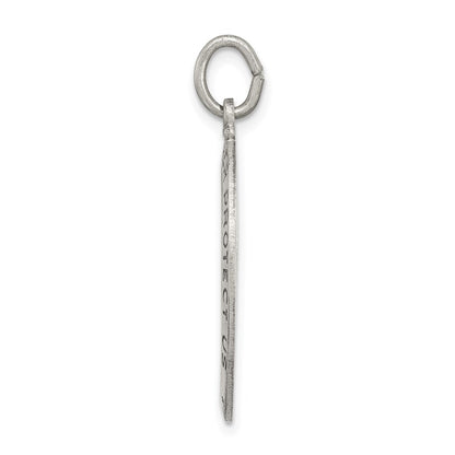 Sterling Silver Antiqued St.Christopher Soccer Medal