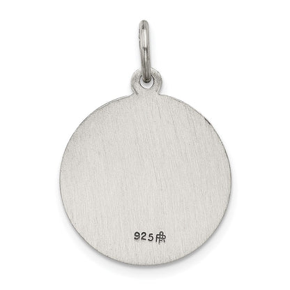 Sterling Silver Antiqued St. Barbara Medal