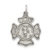 Sterling Silver Antiqued Saint Florian Badge Medal