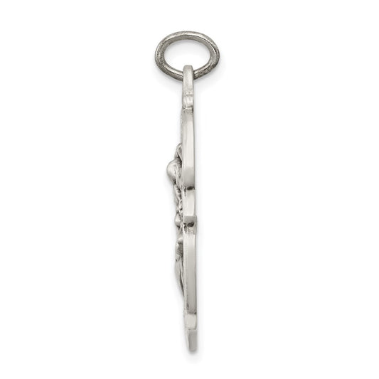 Sterling Silver Antiqued D/C St. Michael Badge Medal