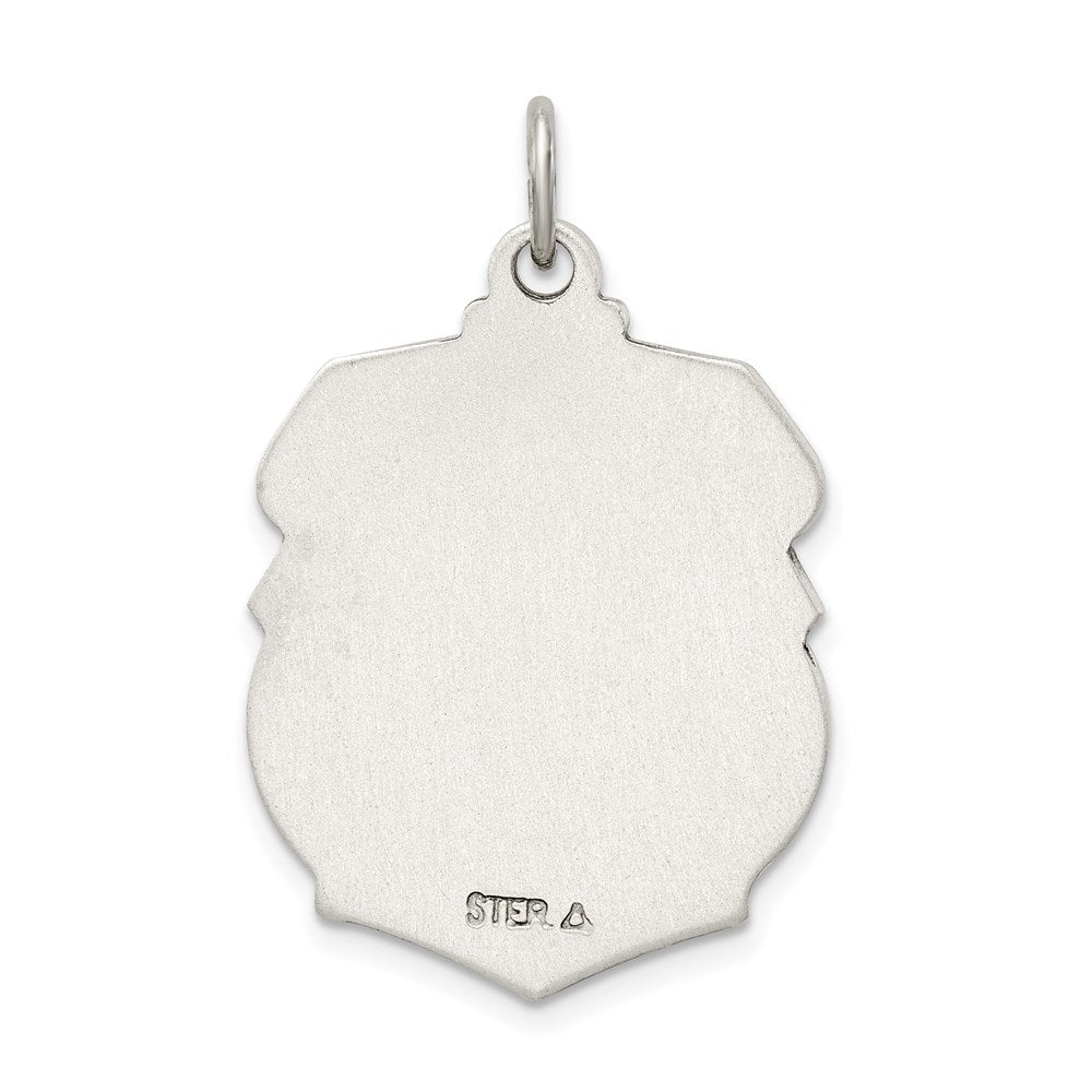 Sterling Silver Antiqued D/C St. Michael Badge Medal