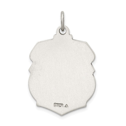 Sterling Silver Antiqued D/C St. Michael Badge Medal
