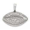 Sterling Silver Antiqued Football Pendant