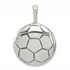 Sterling Silver Antiqued Soccer Ball Pendant