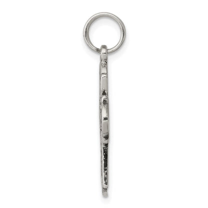 Sterling Silver Antiqued Cross Charm