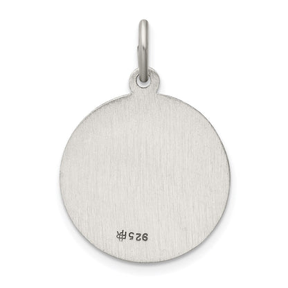 Sterling Silver Antiqued St. Christopher Medal