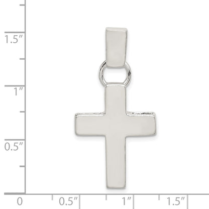 Sterling Silver Hammered Latin Cross Pendant