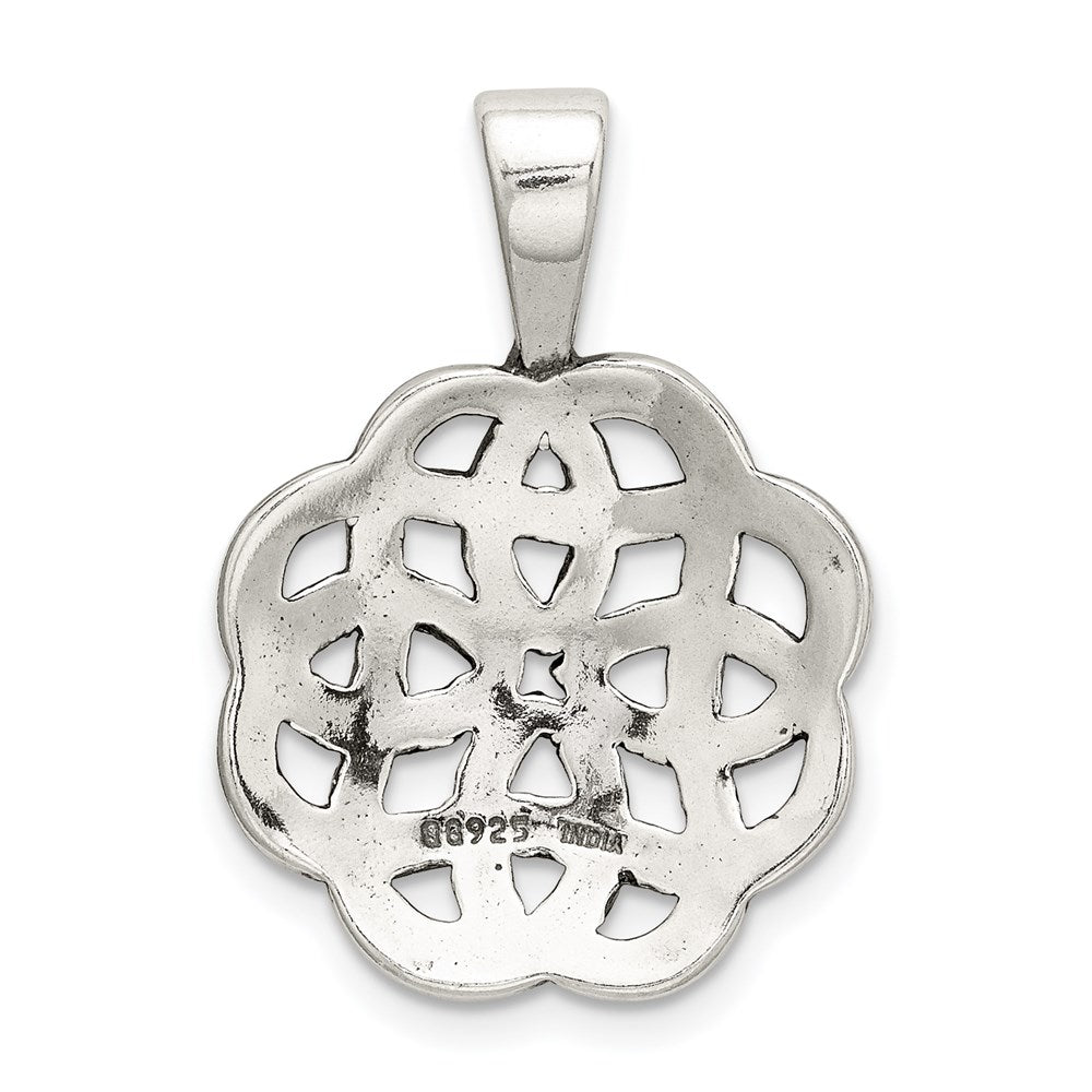 Sterling Silver Nugget Cross Pendant