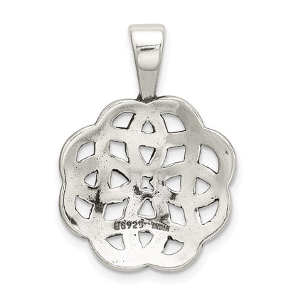 Sterling Silver Nugget Cross Pendant