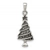 Sterling Silver Antiqued Christmas Tree Pendant