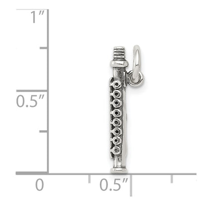 Sterling Silver Antique Flute Charm