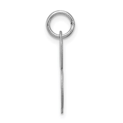 Sterling Silver Rhodium-plated Script Letter B Initial Charm