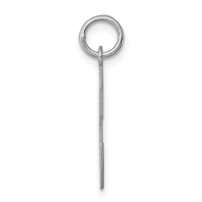 Sterling Silver Rhodium-plated Script Letter C Initial Charm