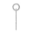 Sterling Silver Rhodium-plated Fancy Script Letter C Initial Charm