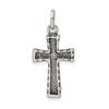 Sterling Silver Antiqued Cross Pendant