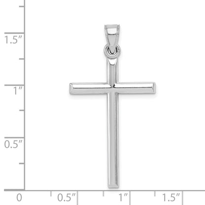 Sterling Silver Rhodium-plated Latin Cross Pendant