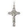 Sterling Silver Antiqued Iona Crucifix Pendant