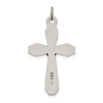 Sterling Silver Antiqued INRI Crucifix Pendant