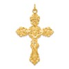 Sterling Silver & 24k Gold -plated INRI Crucifix Pendant