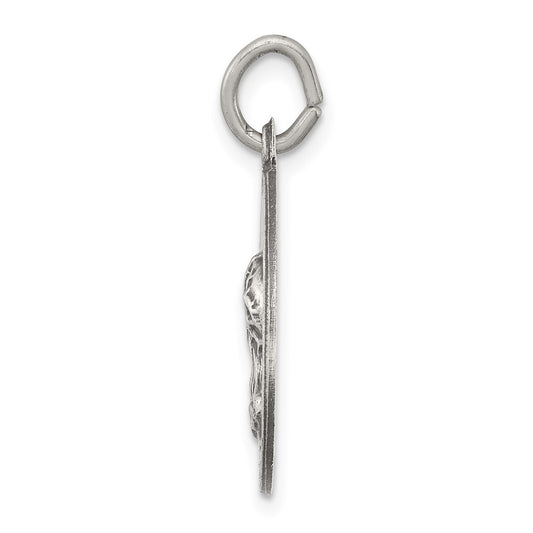 Sterling Silver Antiqued Jesus Have Mercy Medal