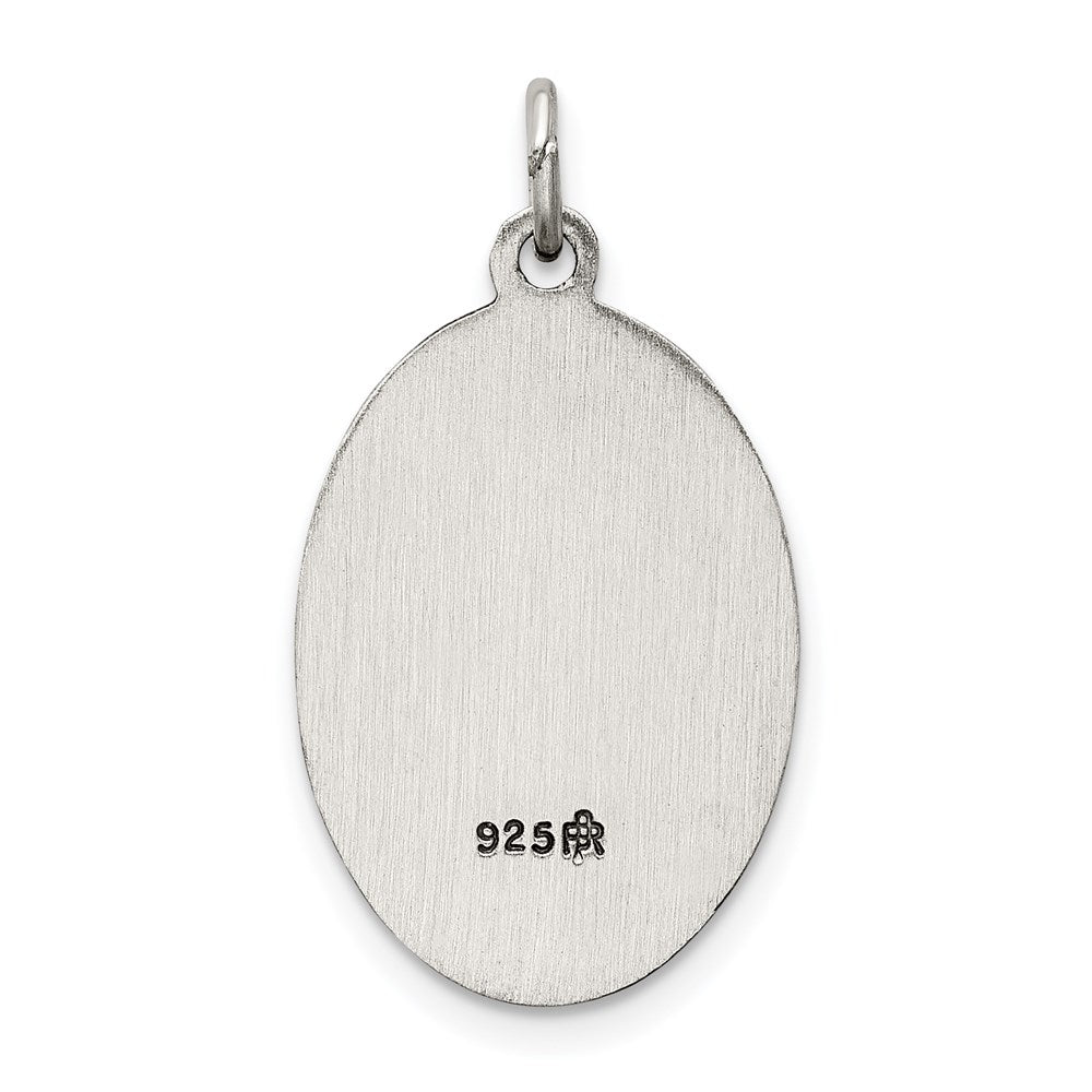 Sterling Silver Antiqued Our Lady of Mt.Carmel Medal