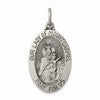 Sterling Silver Antiqued Our Lady of Mount Carmel Medal