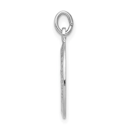 Sterling Silver Rhodium-plated Saint Christopher Medal
