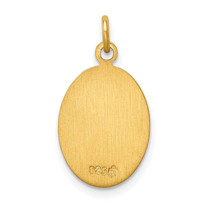 24k Gold-plated Sterling Silver Saint Christopher Medal