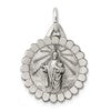 Sterling Silver Antiqued Saint Jude Thaddeus Medal