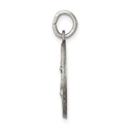 Sterling Silver Antiqued Saint Lucy Medal