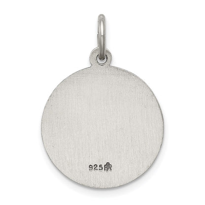 Sterling Silver Antiqued Saint Lucy Medal