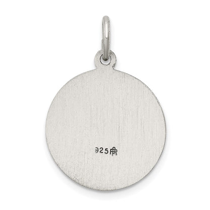 Sterling Silver Antiqued Saint George Medal